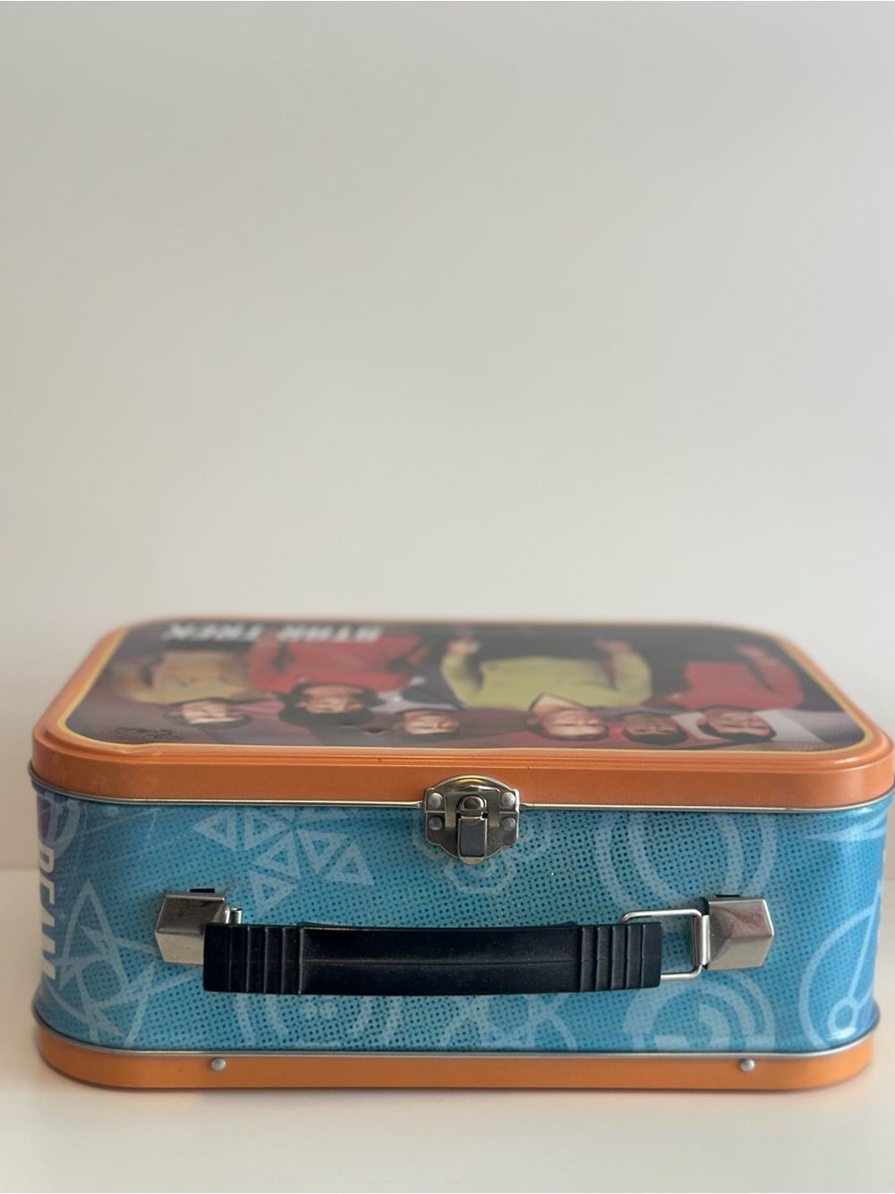 2009 Star Trek Metal Lunch Box Large Tin Tote Original Series Capt Kirk Spock - Picture 5 of 12